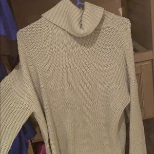 forever21 long sleeve turtleneck turquoise knitted